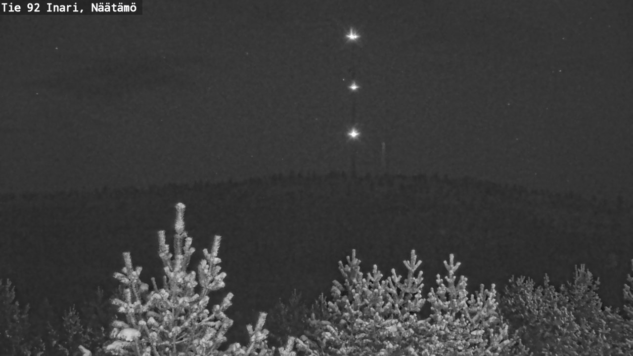Weather Camera Image Road 92 Inari, Näätämö, Inari, Lappi