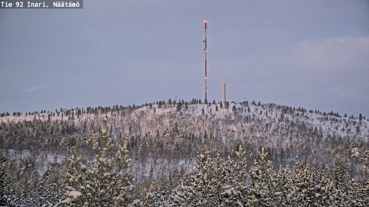 Weather Camera Image Road 92 Inari, Näätämö, Inari, Lappi