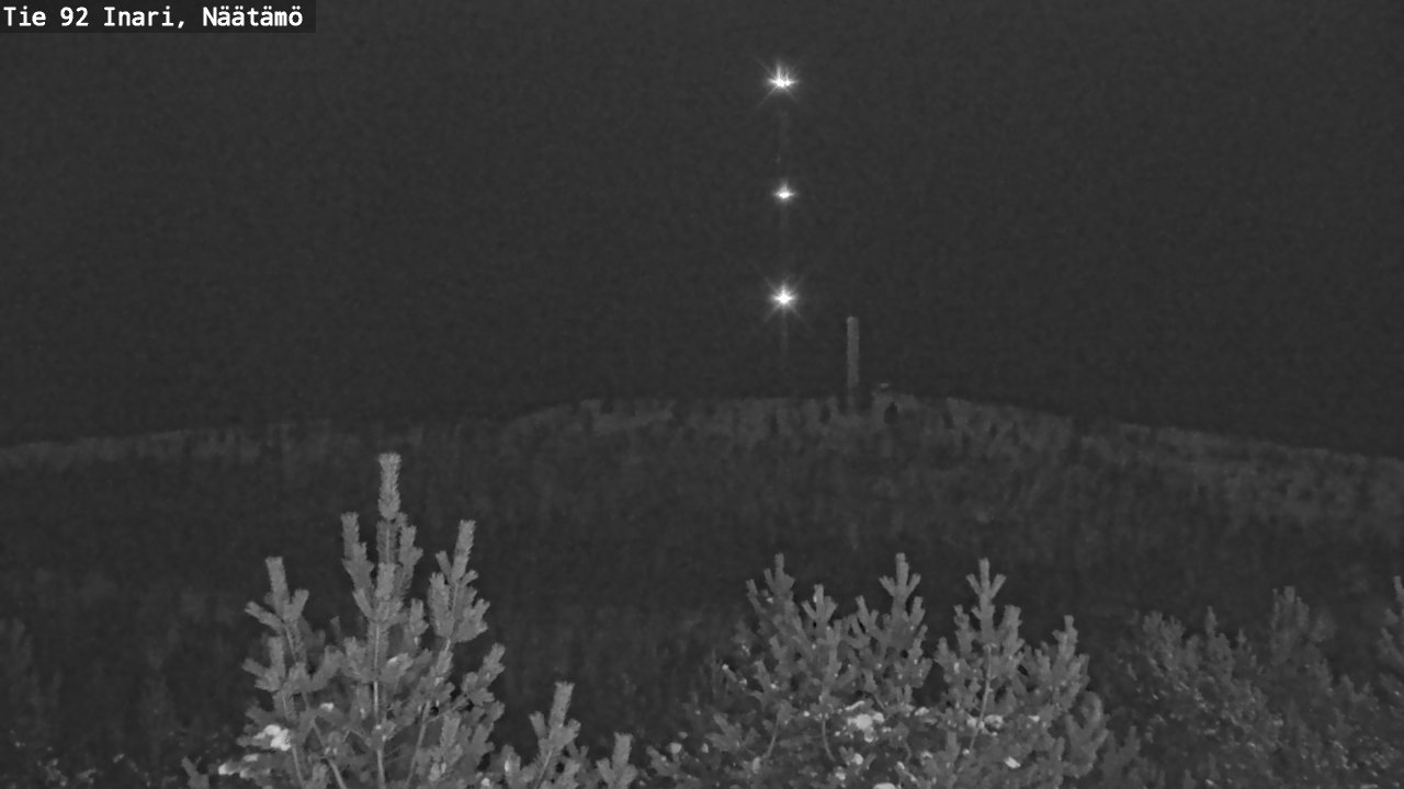 Weather Camera Image Väg 92 Enare, Näätämö, Inari, Lappi