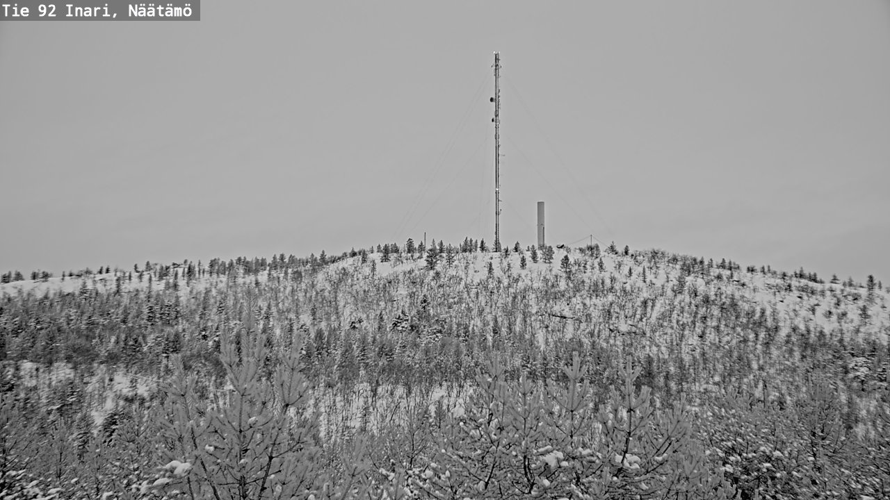 Weather Camera Image Väg 92 Enare, Näätämö, Inari, Lappi