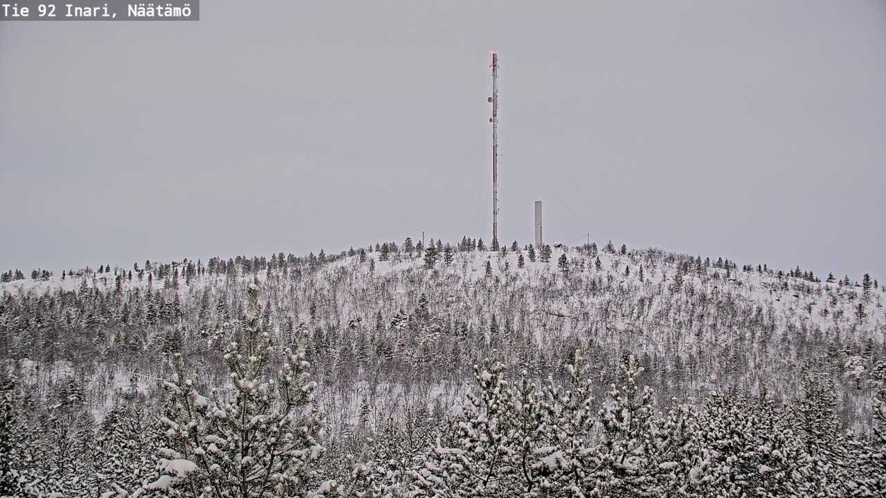 Weather Camera Image Road 92 Inari, Näätämö, Inari, Lappi