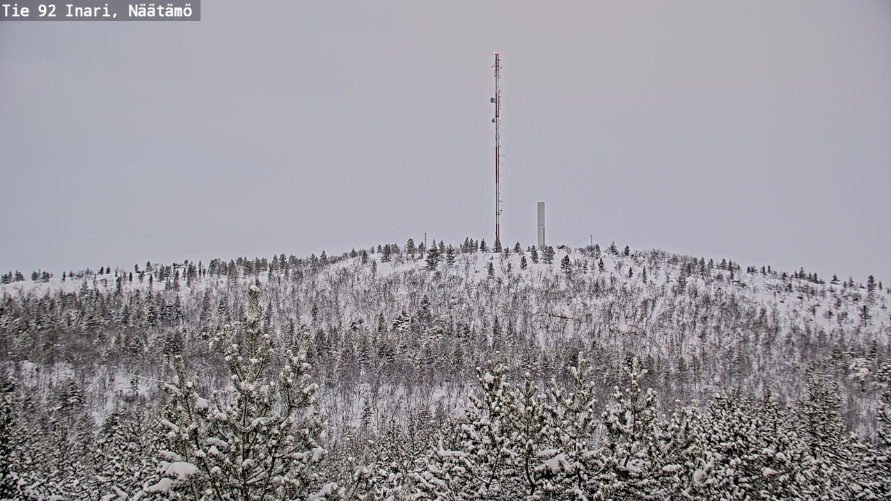 Weather Camera Image Road 92 Inari, Näätämö, Inari, Lappi