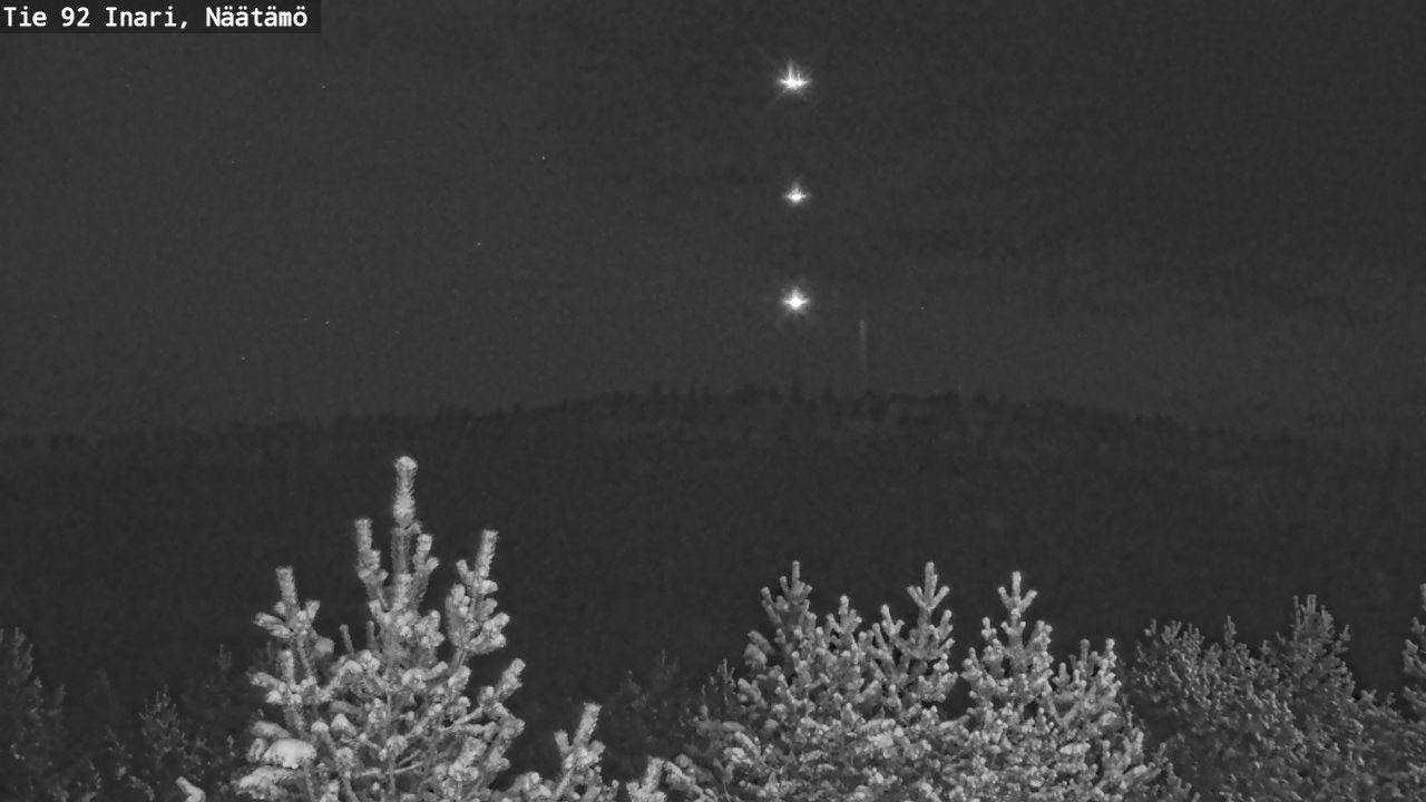 Weather Camera Image Road 92 Inari, Näätämö, Inari, Lappi