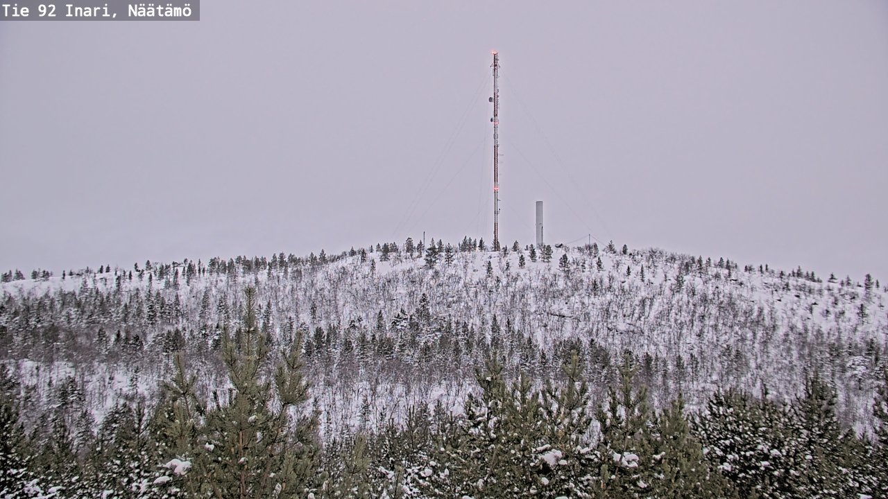 Weather Camera Image Väg 92 Enare, Näätämö, Inari, Lappi