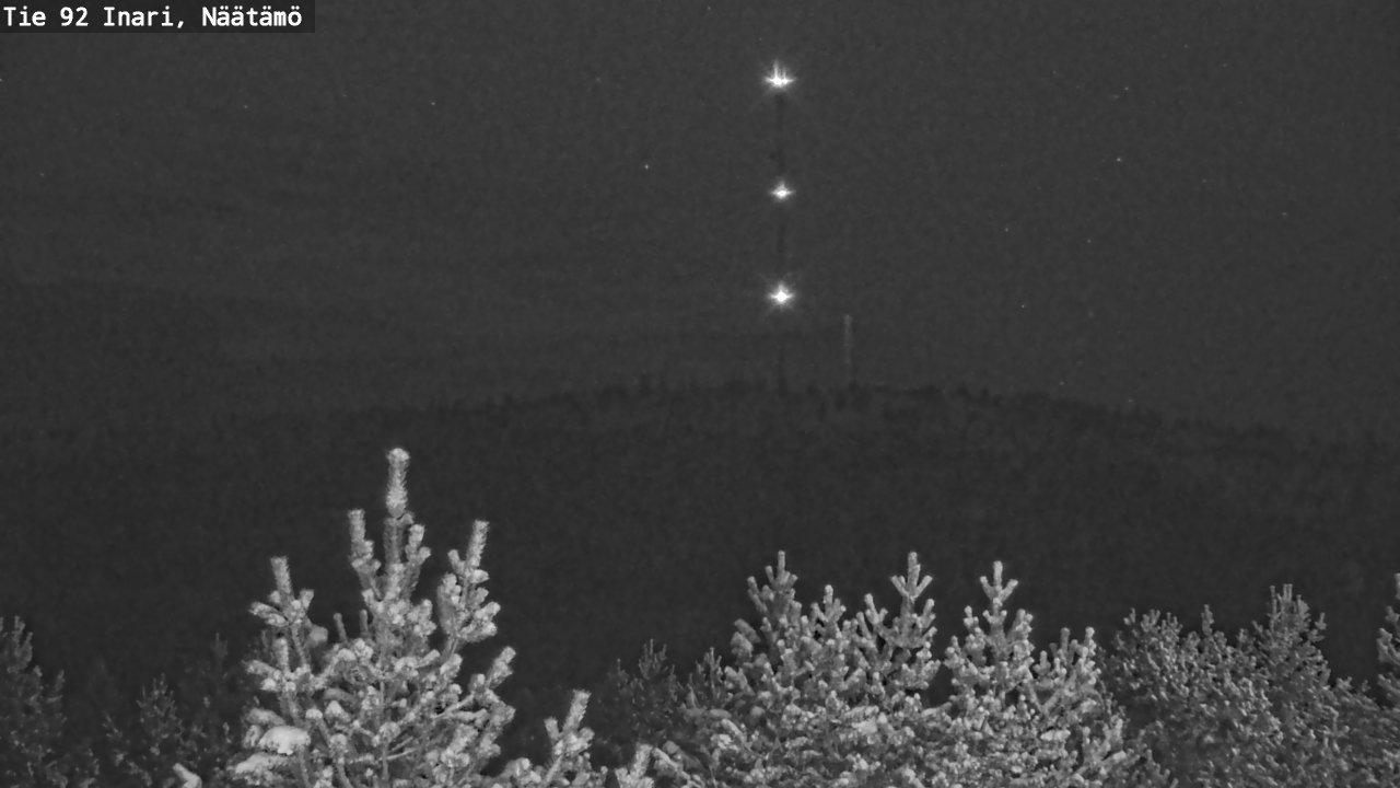 Weather Camera Image Road 92 Inari, Näätämö, Inari, Lappi