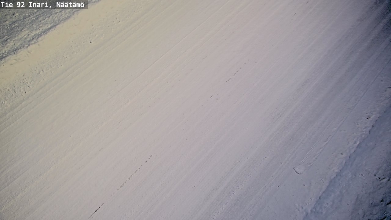 Weather Camera Image Road 92 Inari, Näätämö, Inari, Lappi