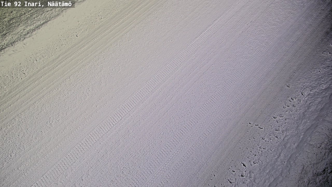 Weather Camera Image Road 92 Inari, Näätämö, Inari, Lappi