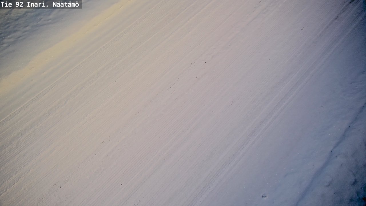 Weather Camera Image Väg 92 Enare, Näätämö, Inari, Lappi