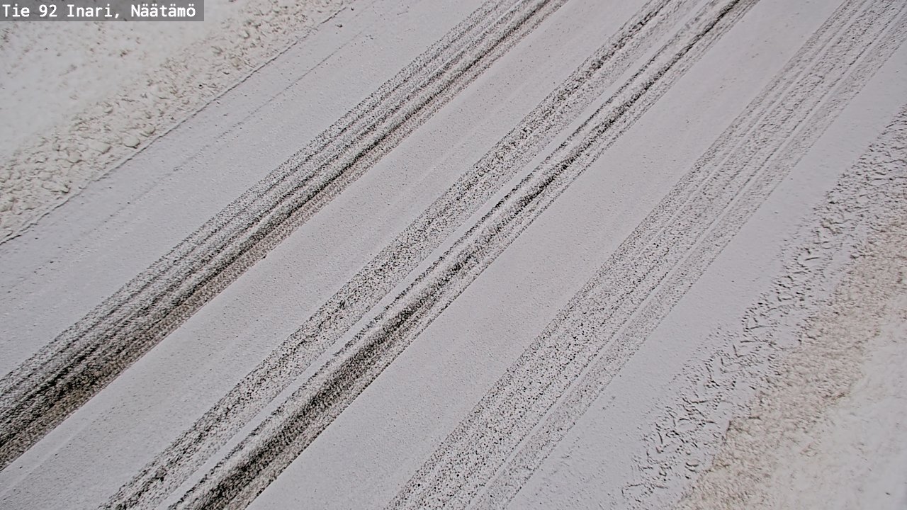 Weather Camera Image Road 92 Inari, Näätämö, Inari, Lappi