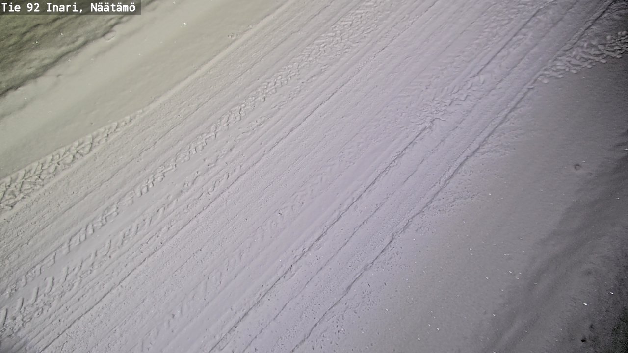 Weather Camera Image Road 92 Inari, Näätämö, Inari, Lappi