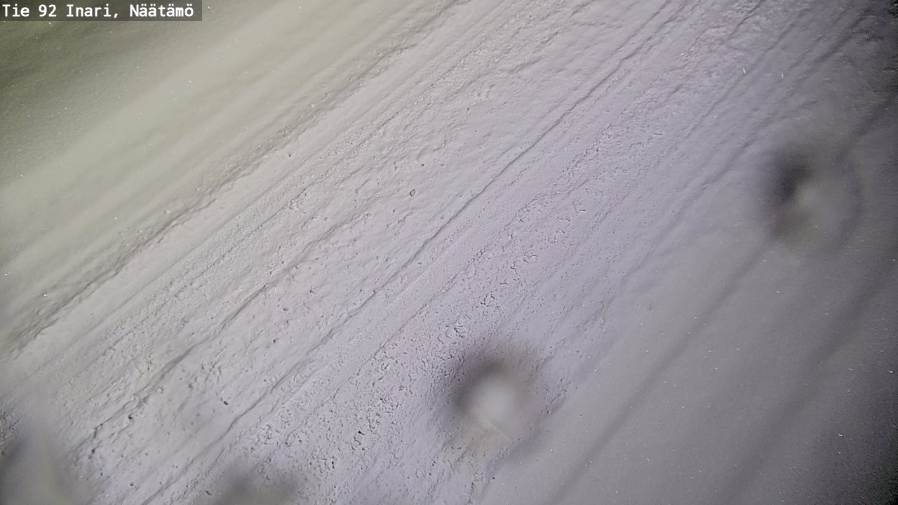 Weather Camera Image Väg 92 Enare, Näätämö, Inari, Lappi