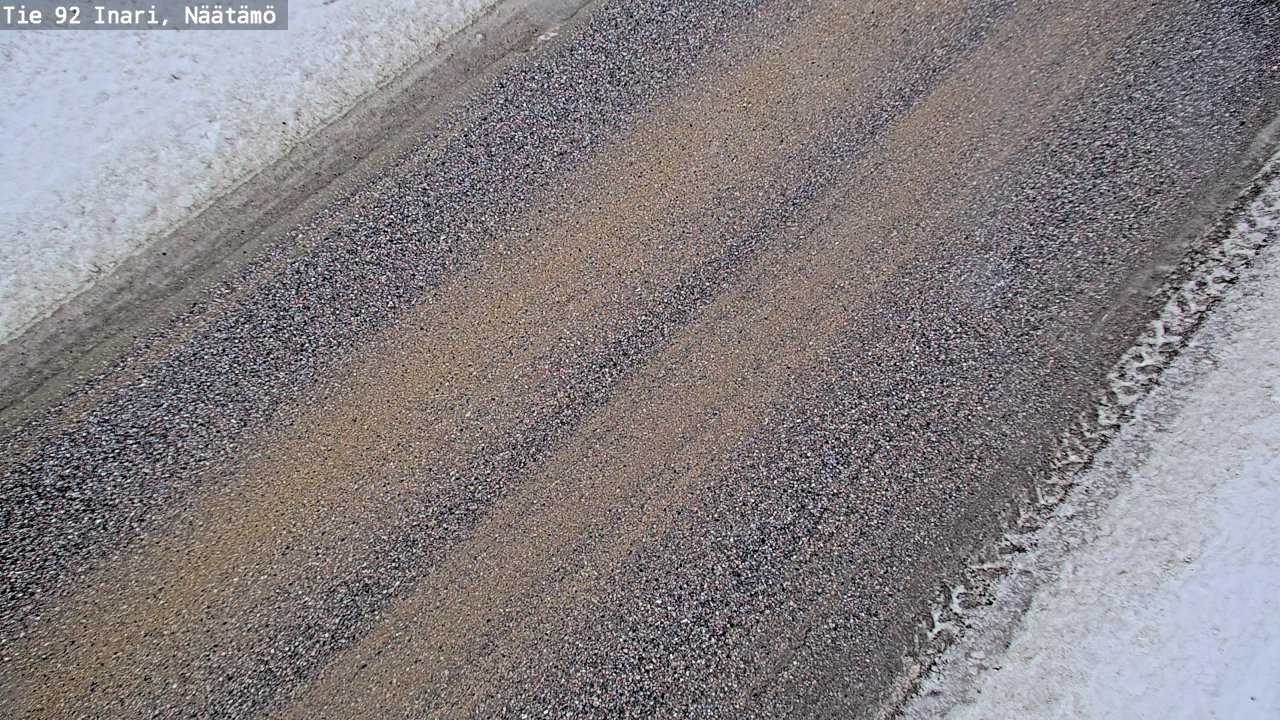 Weather Camera Image Road 92 Inari, Näätämö, Inari, Lappi