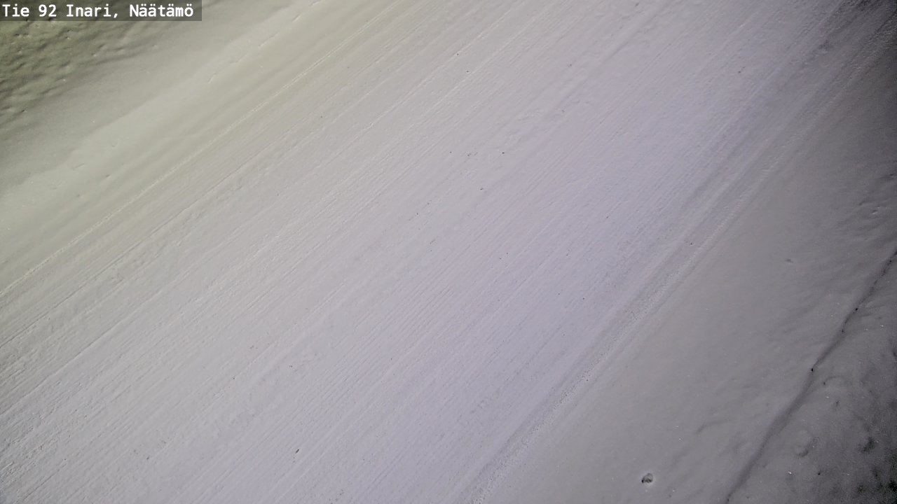 Weather Camera Image Väg 92 Enare, Näätämö, Inari, Lappi