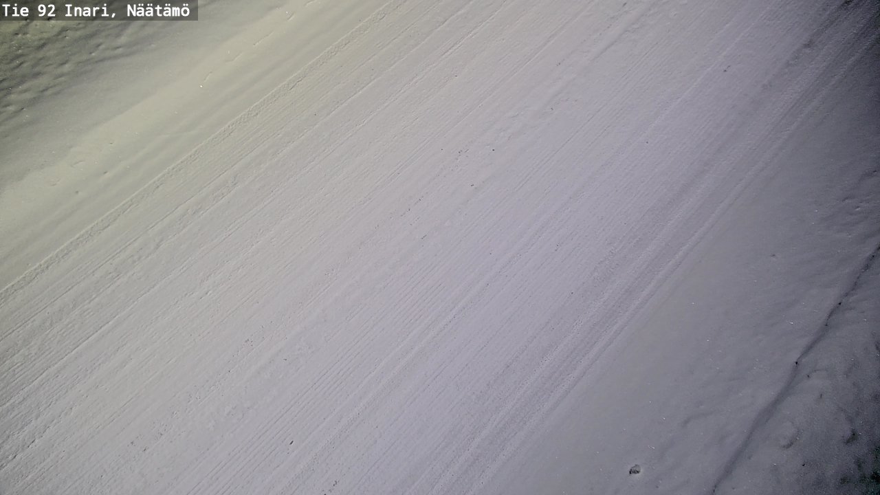 Weather Camera Image Väg 92 Enare, Näätämö, Inari, Lappi