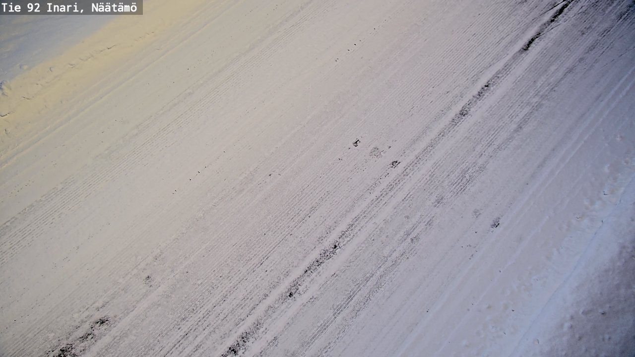 Weather Camera Image Väg 92 Enare, Näätämö, Inari, Lappi