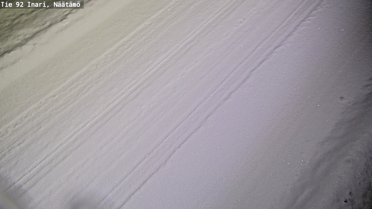 Weather Camera Image Road 92 Inari, Näätämö, Inari, Lappi