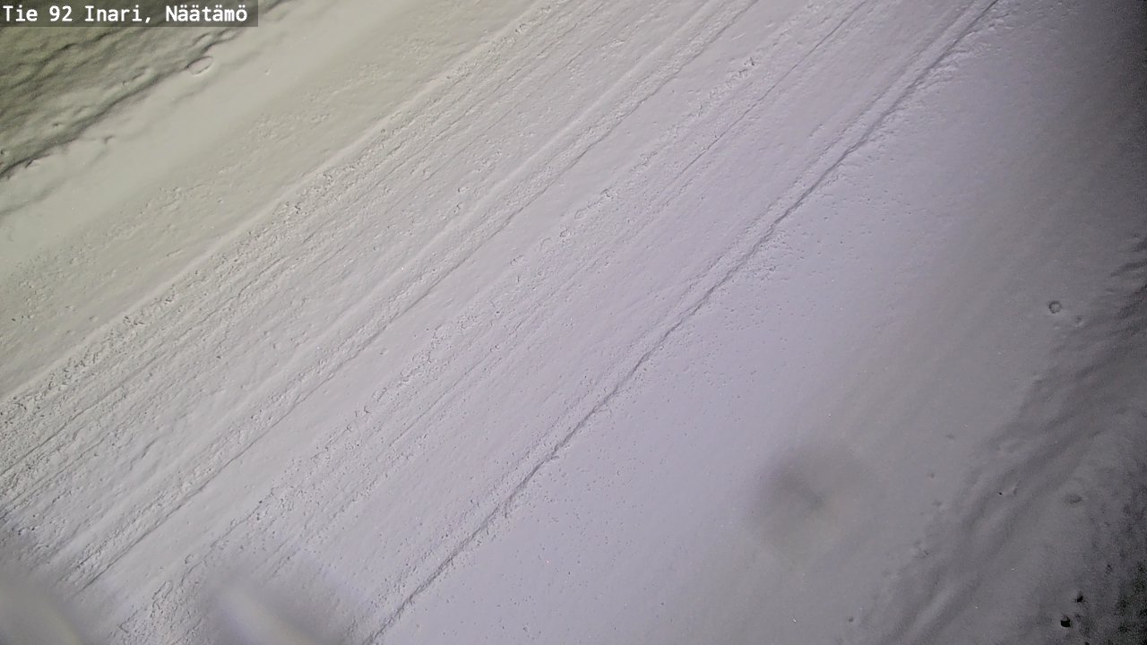 Weather Camera Image Road 92 Inari, Näätämö, Inari, Lappi