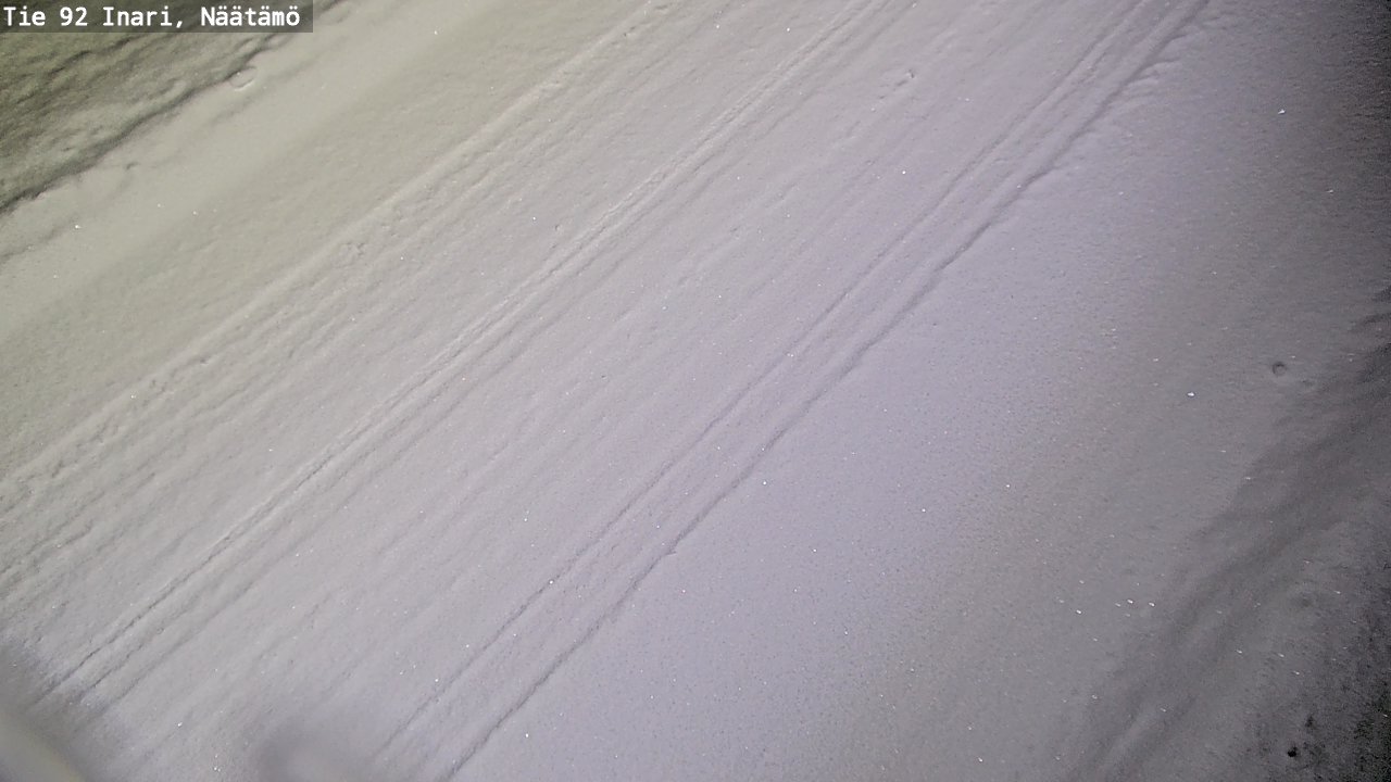 Weather Camera Image Road 92 Inari, Näätämö, Inari, Lappi