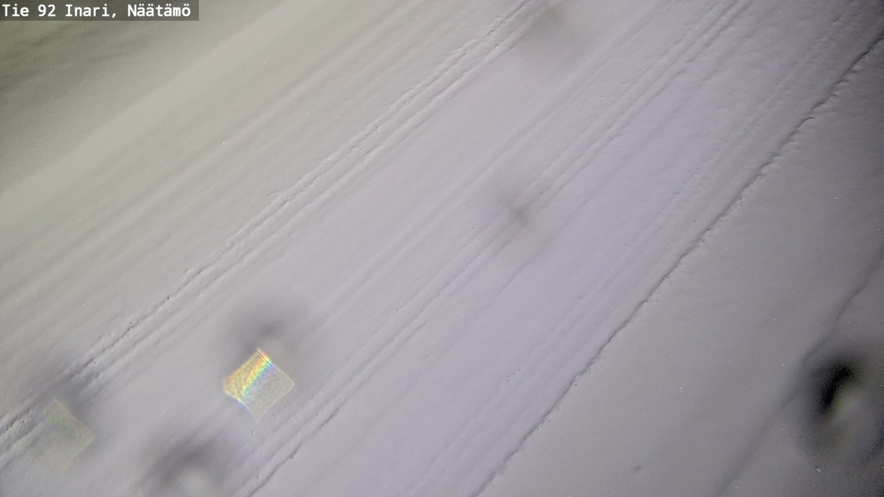 Weather Camera Image Väg 92 Enare, Näätämö, Inari, Lappi