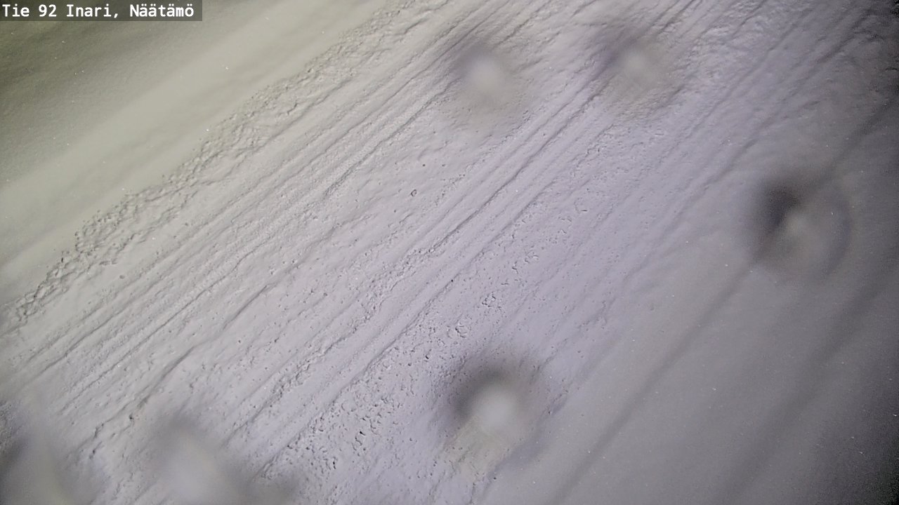 Weather Camera Image Väg 92 Enare, Näätämö, Inari, Lappi