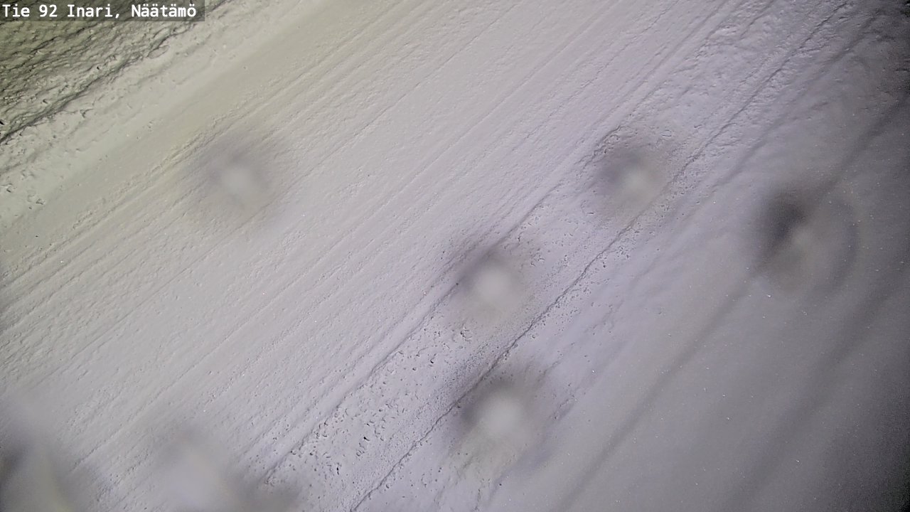 Weather Camera Image Väg 92 Enare, Näätämö, Inari, Lappi