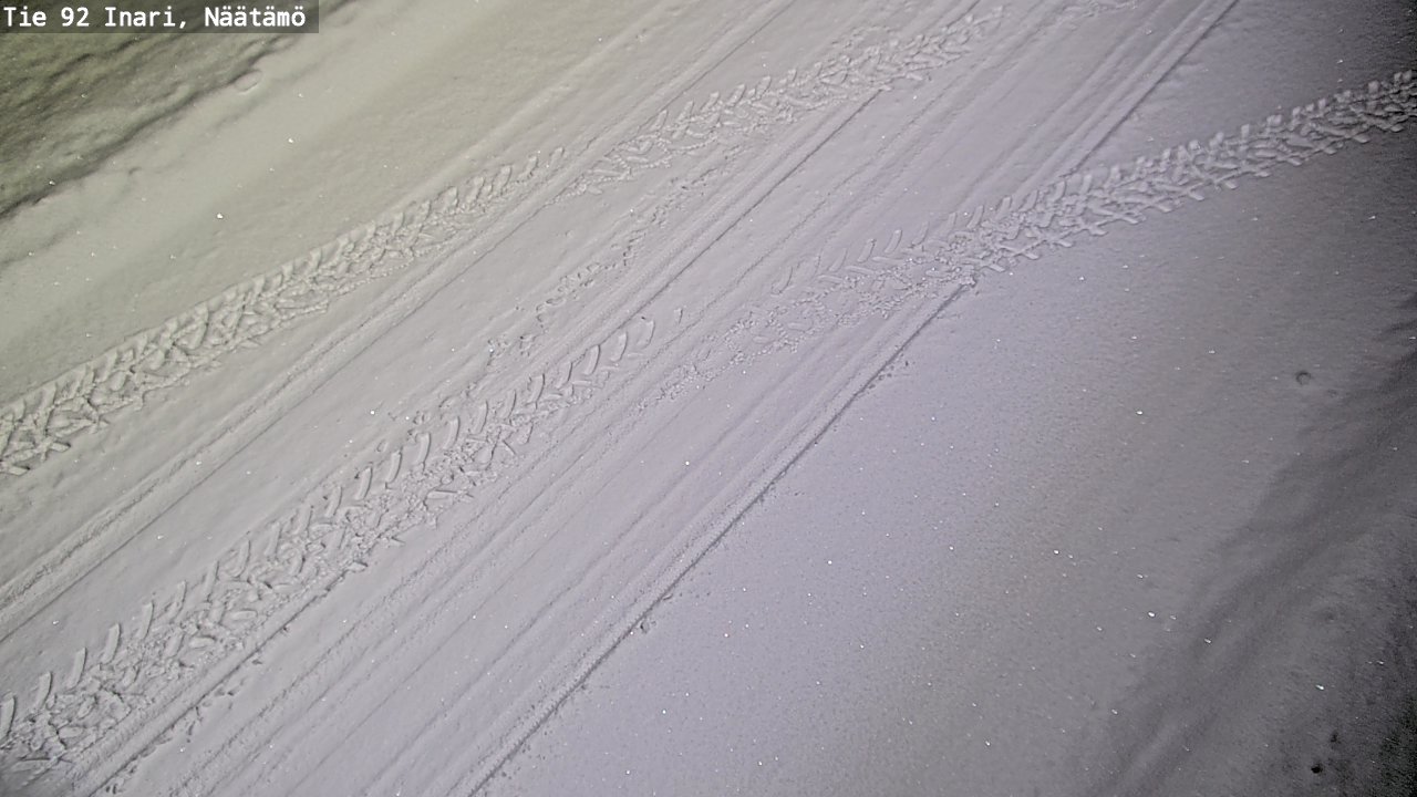 Weather Camera Image Road 92 Inari, Näätämö, Inari, Lappi