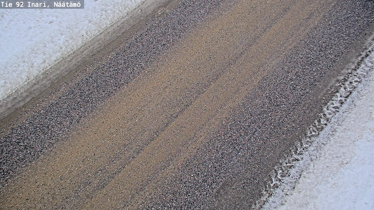 Weather Camera Image Road 92 Inari, Näätämö, Inari, Lappi