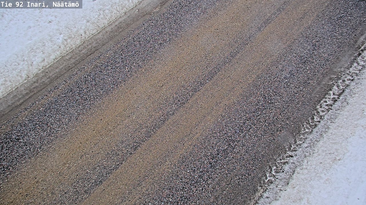 Weather Camera Image Road 92 Inari, Näätämö, Inari, Lappi