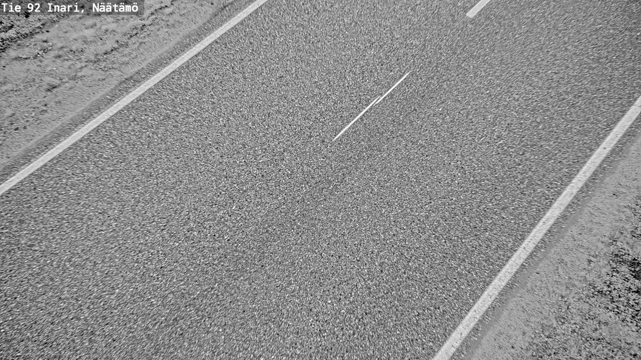 Weather Camera Image Road 92 Inari, Näätämö, Inari, Lappi