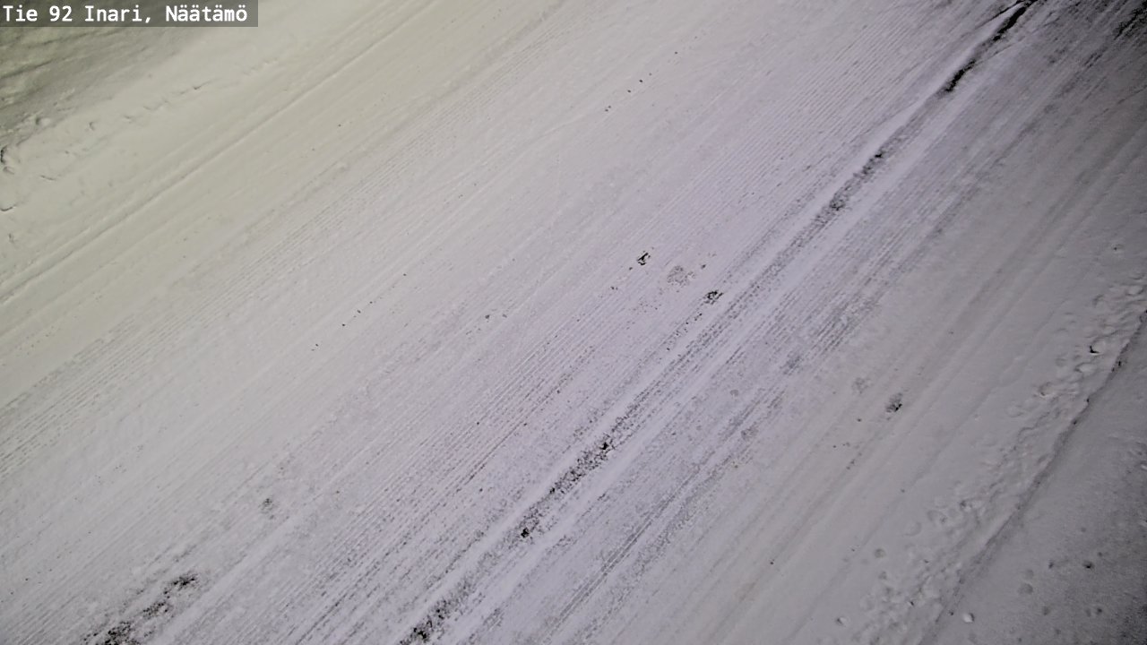 Weather Camera Image Väg 92 Enare, Näätämö, Inari, Lappi
