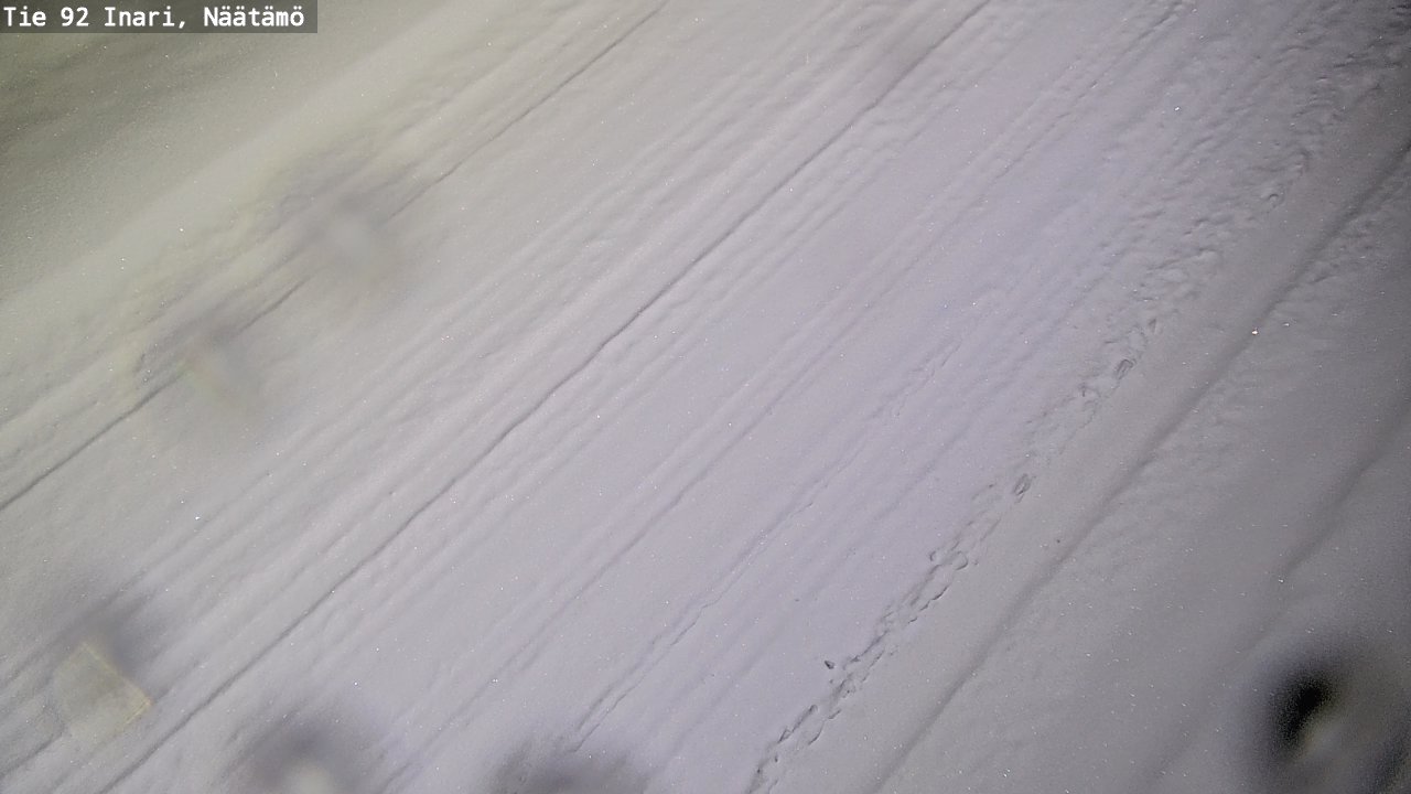 Weather Camera Image Väg 92 Enare, Näätämö, Inari, Lappi