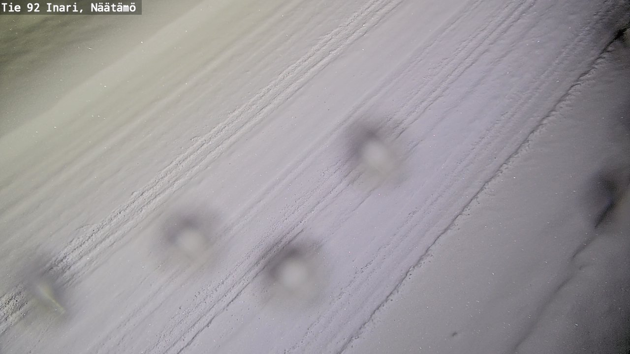 Weather Camera Image Väg 92 Enare, Näätämö, Inari, Lappi