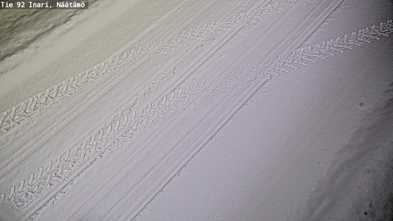 Weather Camera Image Road 92 Inari, Näätämö, Inari, Lappi