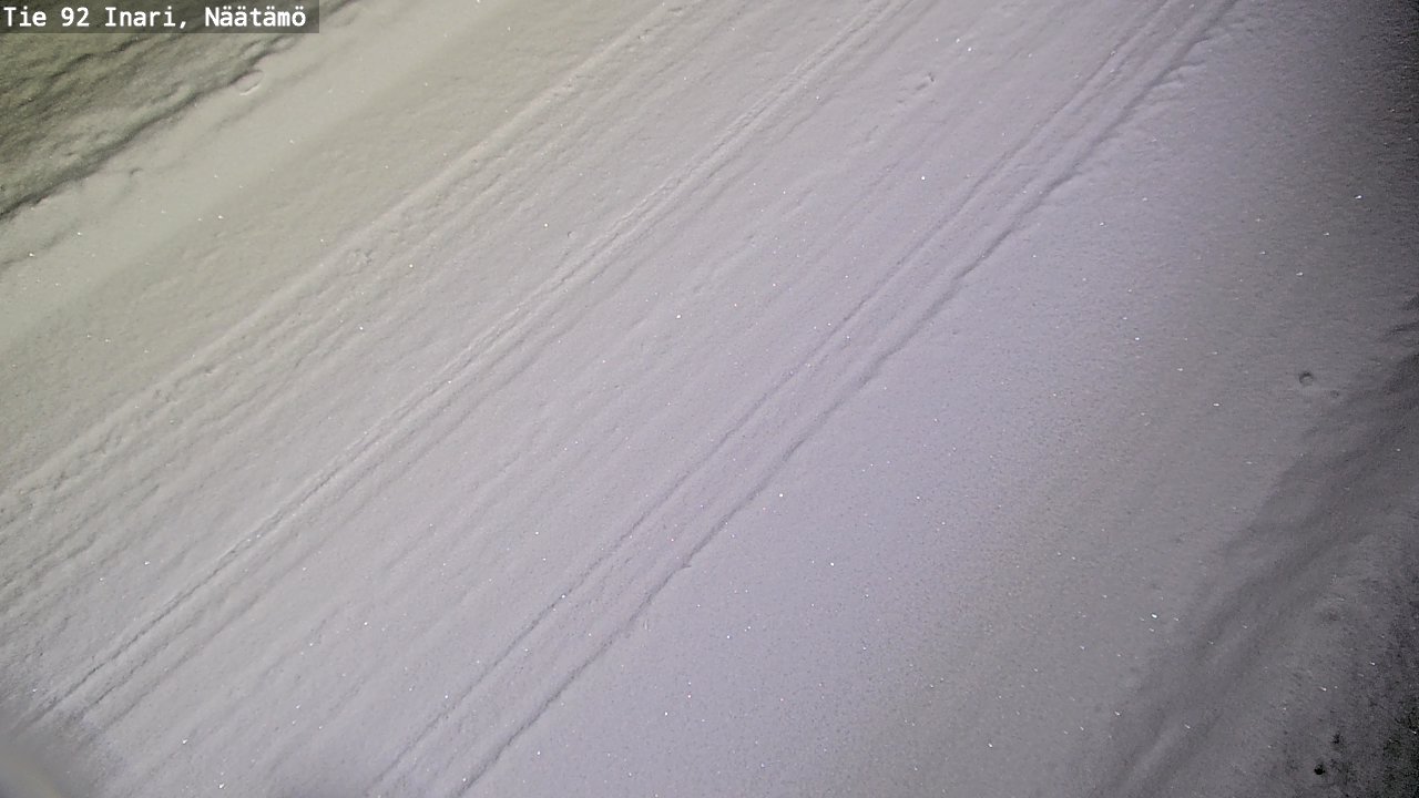 Weather Camera Image Road 92 Inari, Näätämö, Inari, Lappi