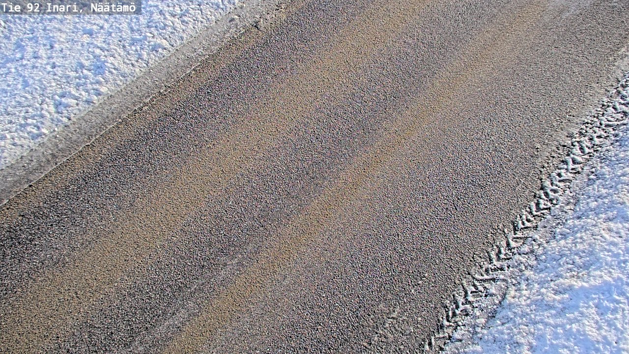 Kelikamerat Kuva Tie 92 Inari, Näätämö, Inari, Lappi