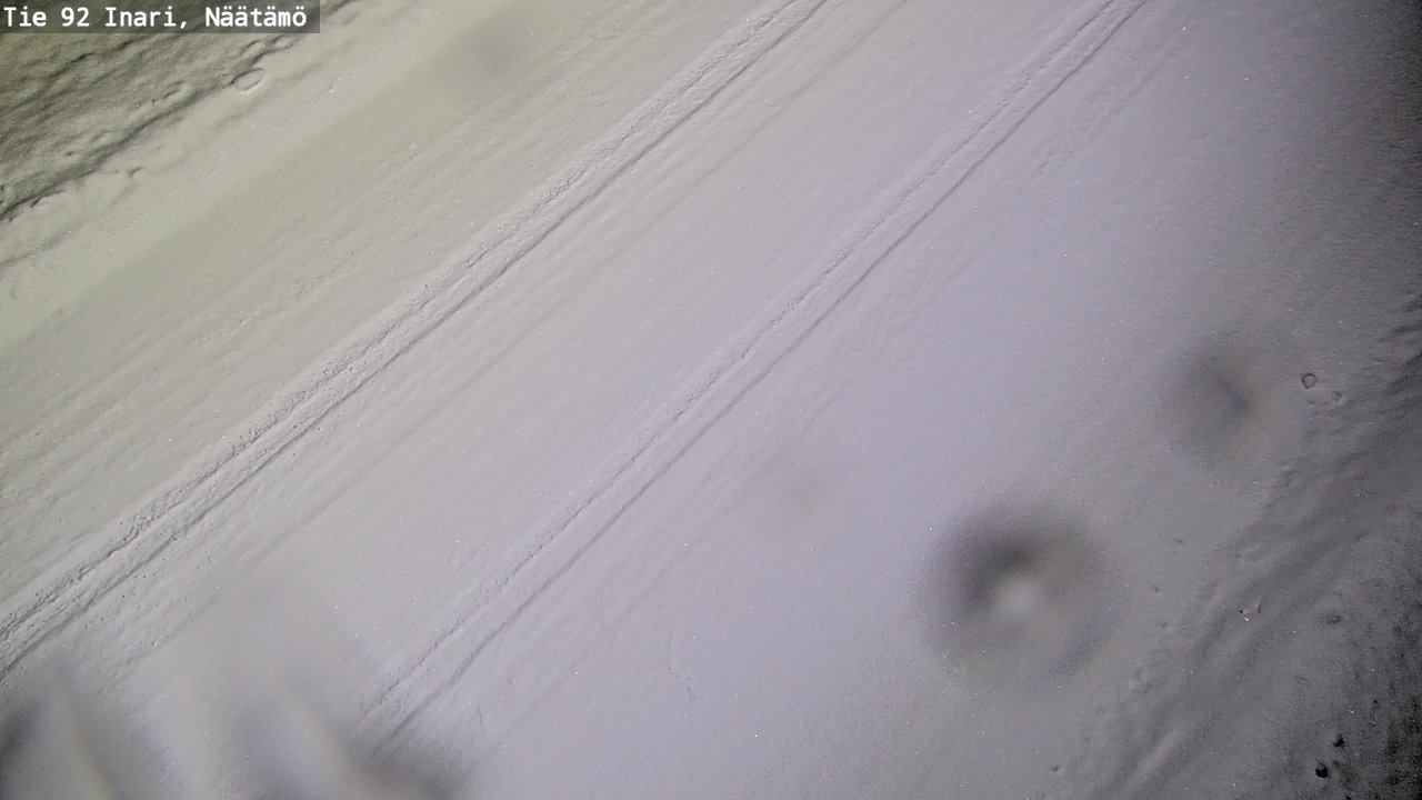 Weather Camera Image Road 92 Inari, Näätämö, Inari, Lappi