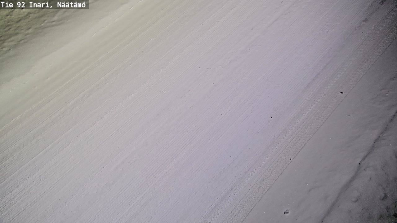 Weather Camera Image Väg 92 Enare, Näätämö, Inari, Lappi