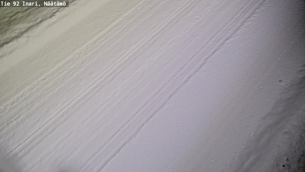 Weather Camera Image Road 92 Inari, Näätämö, Inari, Lappi
