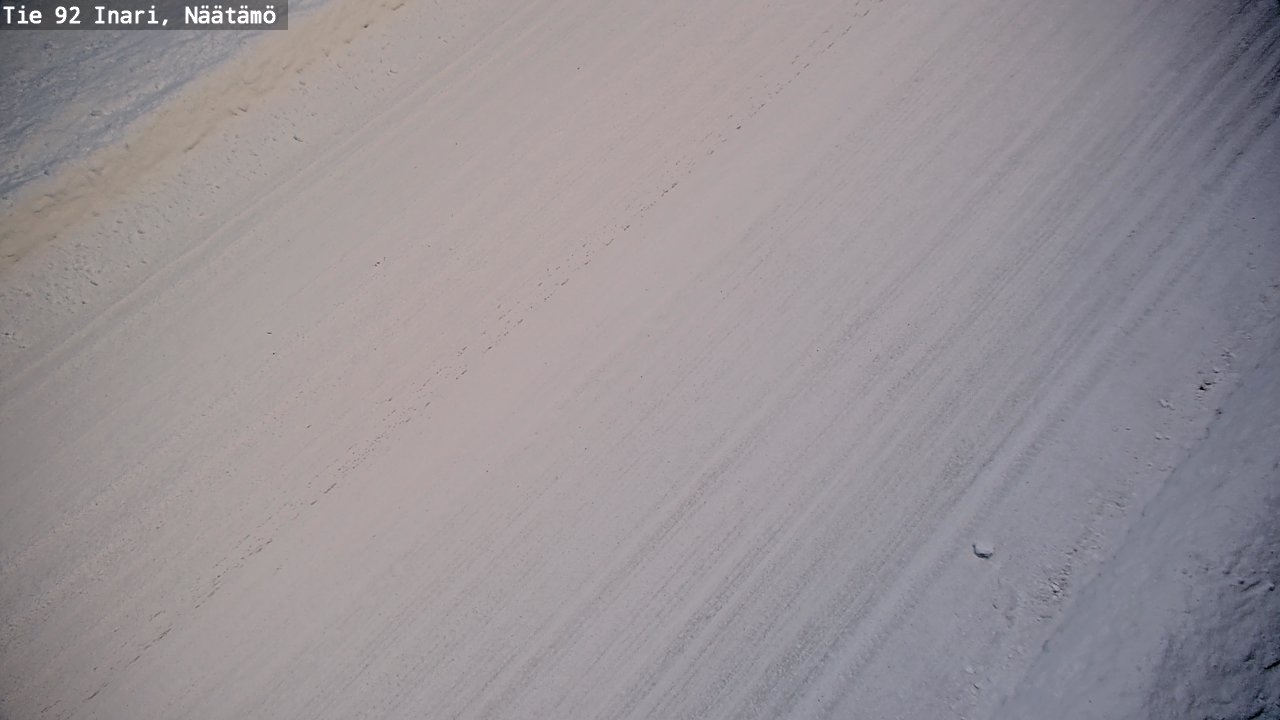 Weather Camera Image Road 92 Inari, Näätämö, Inari, Lappi