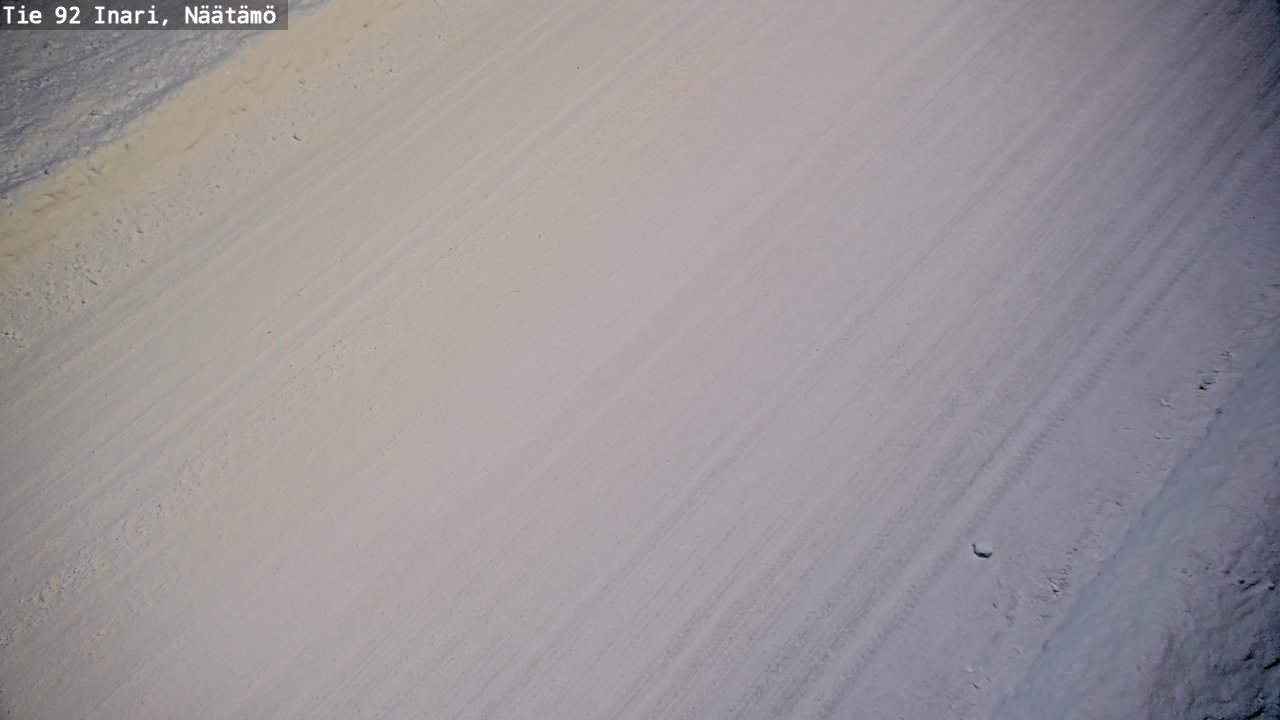 Weather Camera Image Road 92 Inari, Näätämö, Inari, Lappi