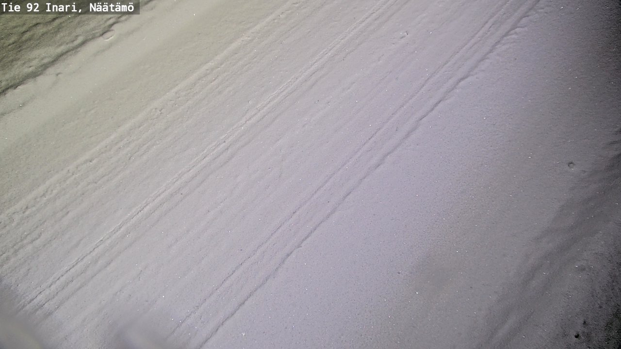Weather Camera Image Road 92 Inari, Näätämö, Inari, Lappi