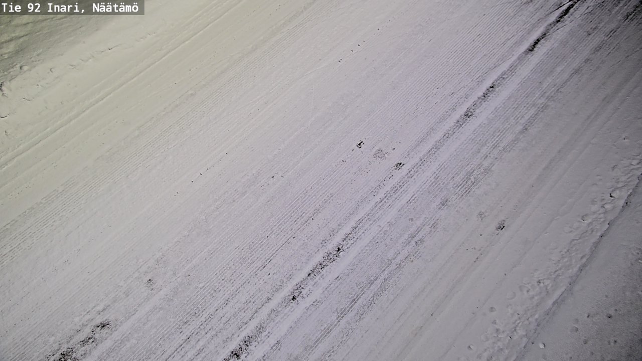 Weather Camera Image Väg 92 Enare, Näätämö, Inari, Lappi