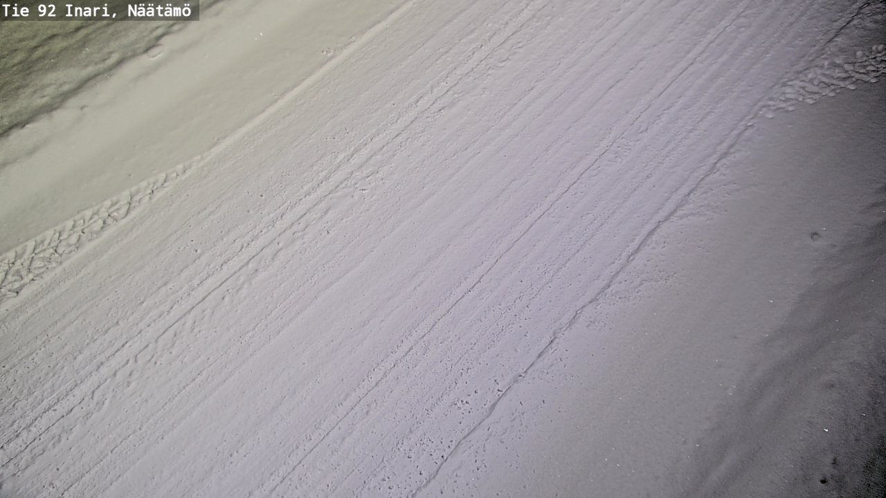 Weather Camera Image Road 92 Inari, Näätämö, Inari, Lappi