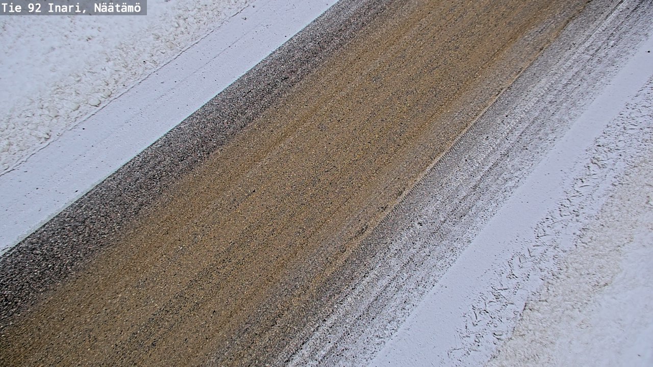 Weather Camera Image Road 92 Inari, Näätämö, Inari, Lappi