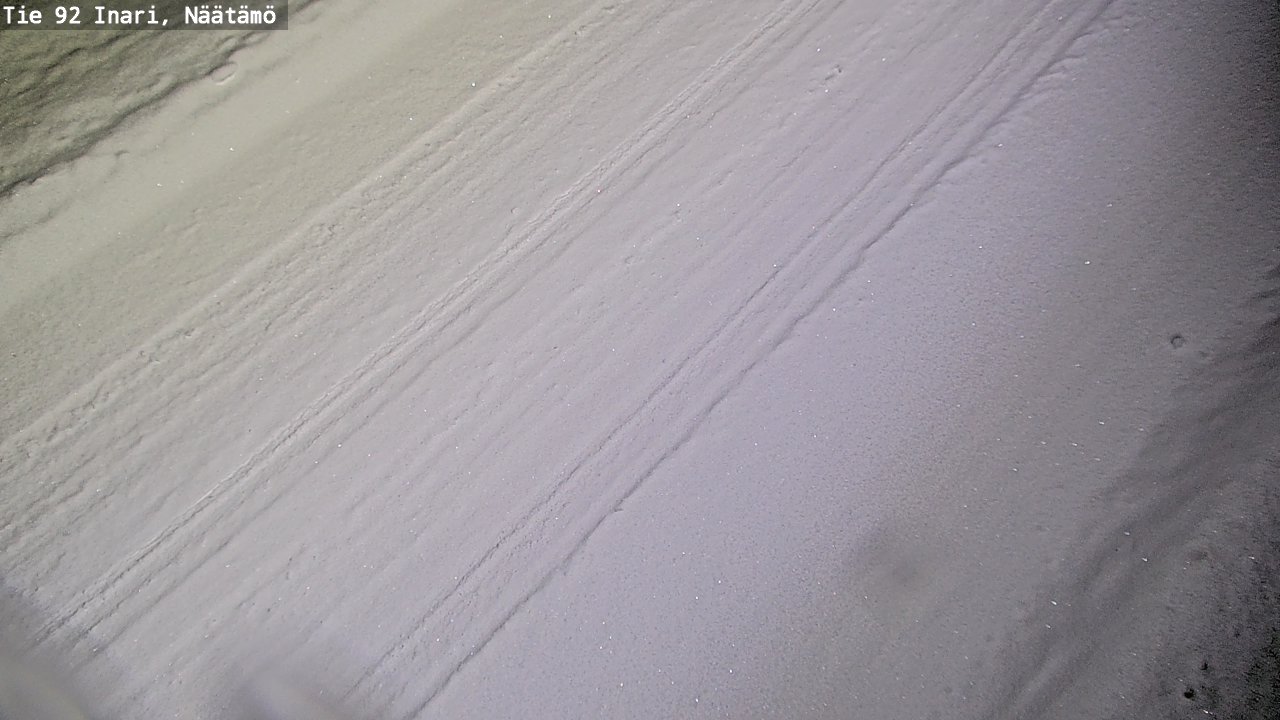 Weather Camera Image Road 92 Inari, Näätämö, Inari, Lappi