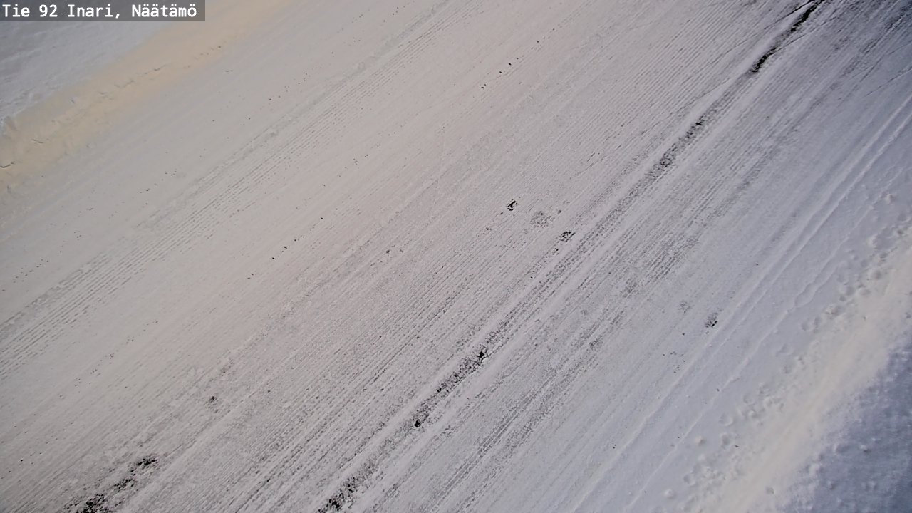 Weather Camera Image Väg 92 Enare, Näätämö, Inari, Lappi