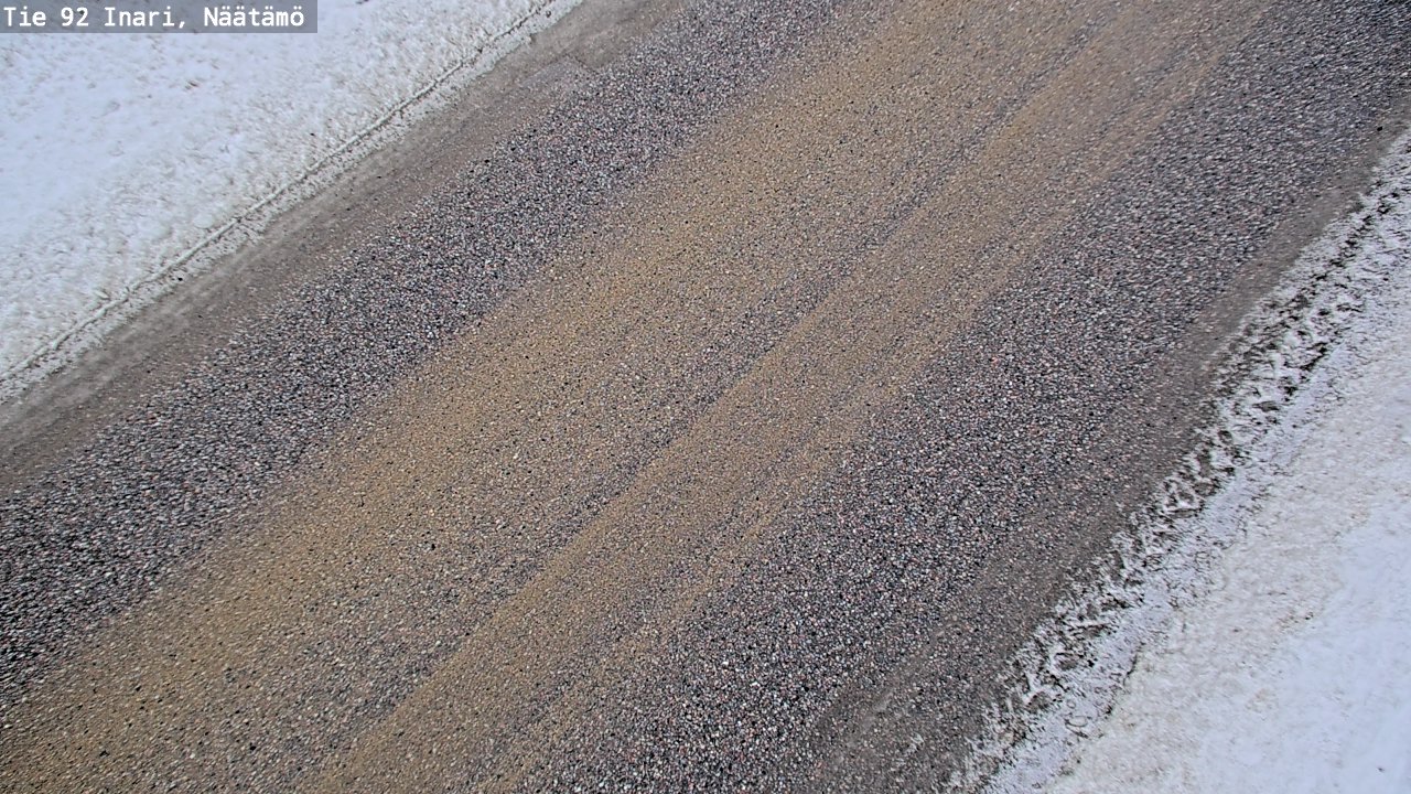Weather Camera Image Road 92 Inari, Näätämö, Inari, Lappi