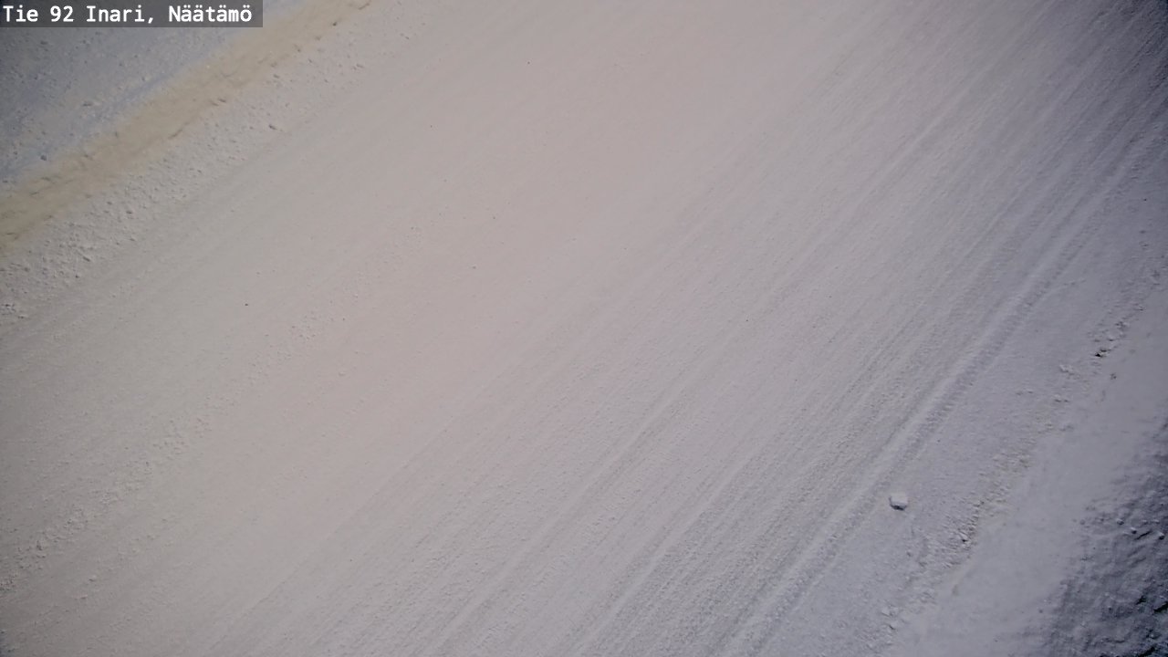 Weather Camera Image Road 92 Inari, Näätämö, Inari, Lappi