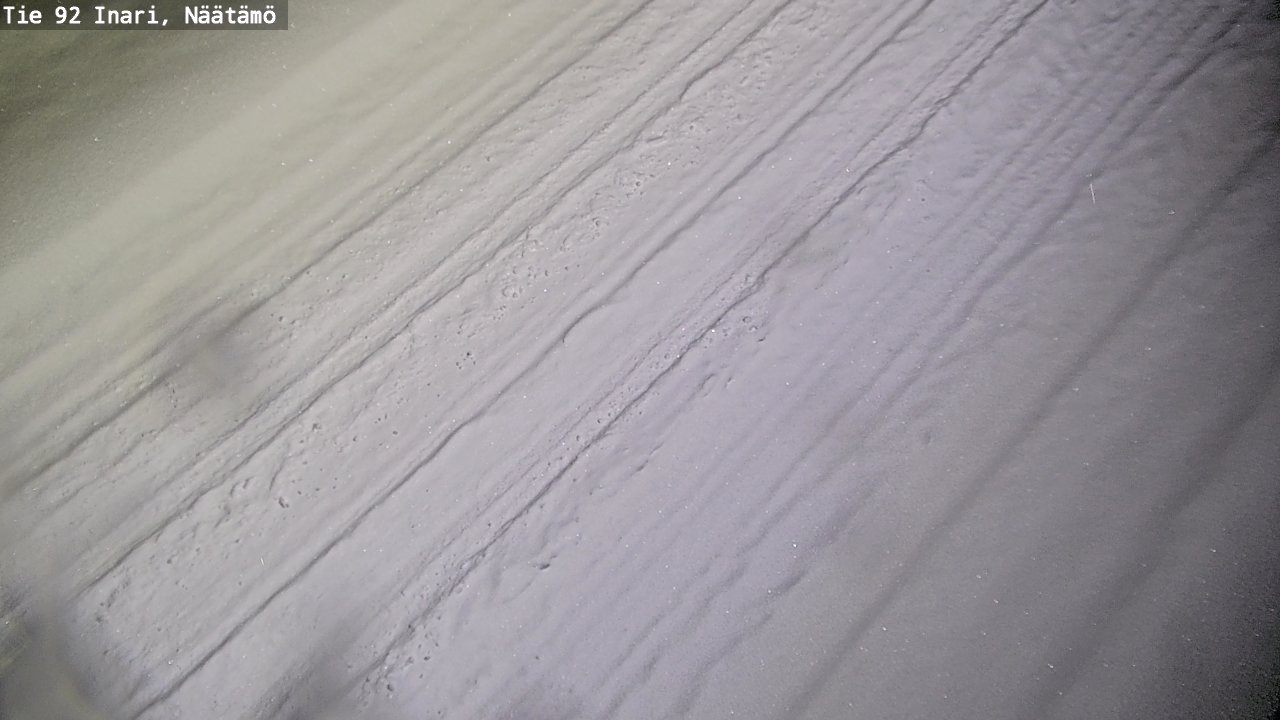 Weather Camera Image Väg 92 Enare, Näätämö, Inari, Lappi