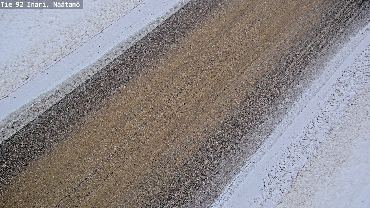 Weather Camera Image Road 92 Inari, Näätämö, Inari, Lappi